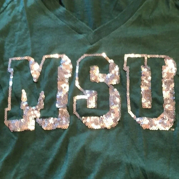 Michigan State University Sequin Tee Shirt - Picture 7 of 7